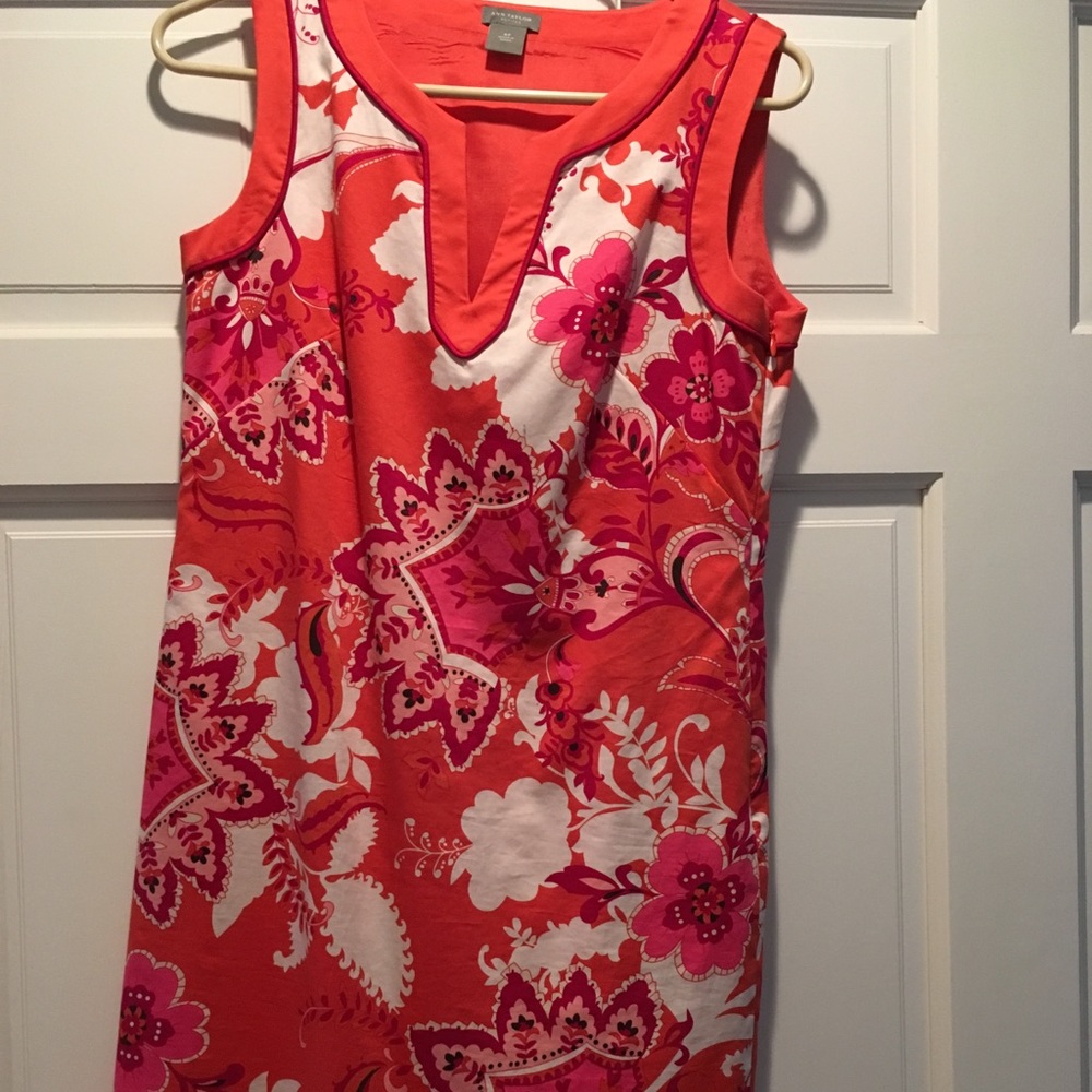 Ann Taylor paisley sheath dress